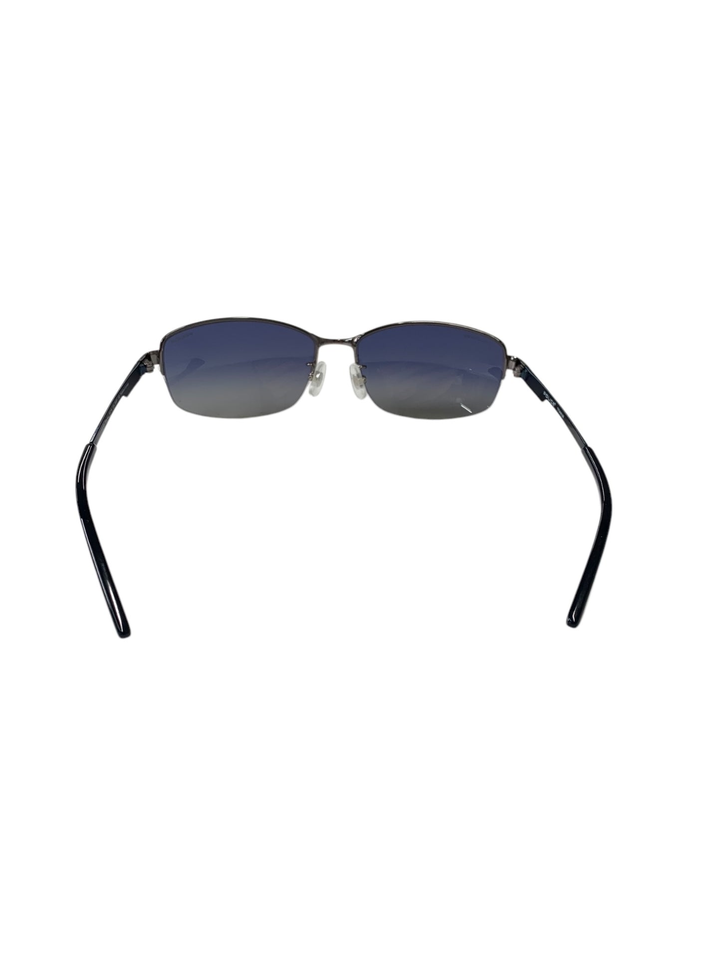 ポリス SPL744J サングラス ブルー メタルフレーム ハーフリム(ナイロール)スクエア ITZUBTN2QCT4