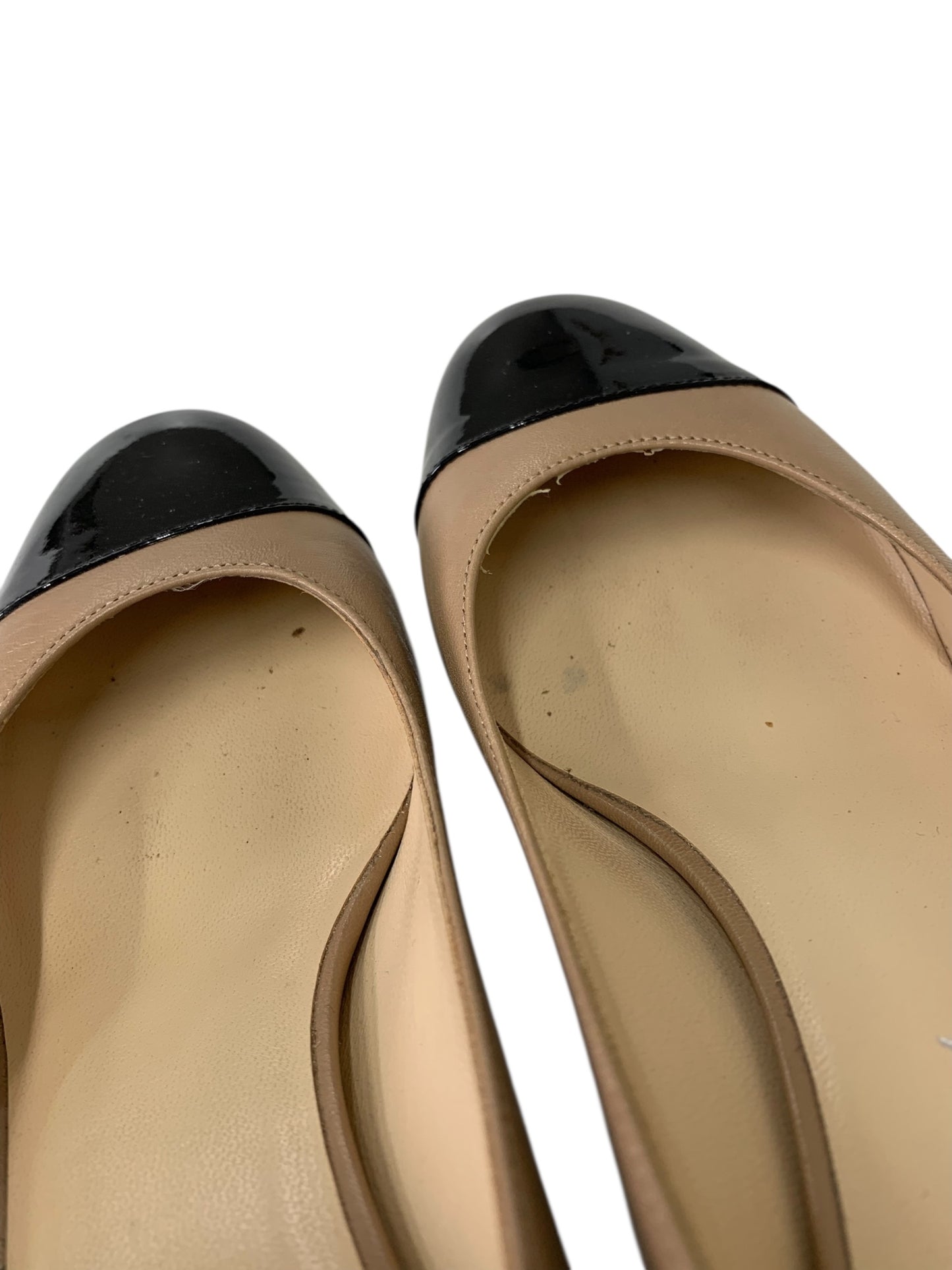 フォクシー パンプス 36 ベージュ レザー エナメル ITT66D93FG5W