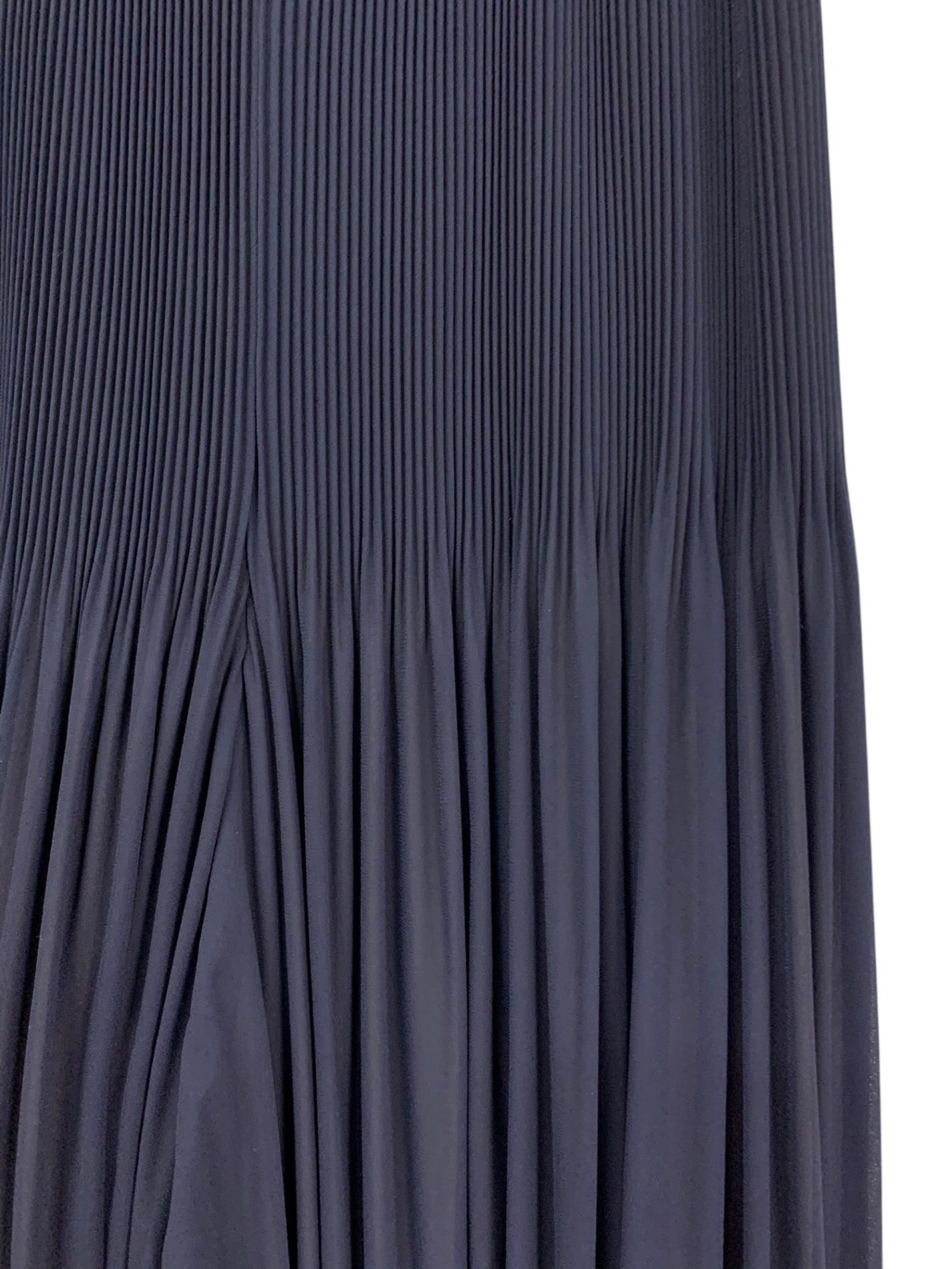 エムズグレイシー 316102 パンツ 42 ネイビー シフォンプリーツパンツ ITLK113HHZK0