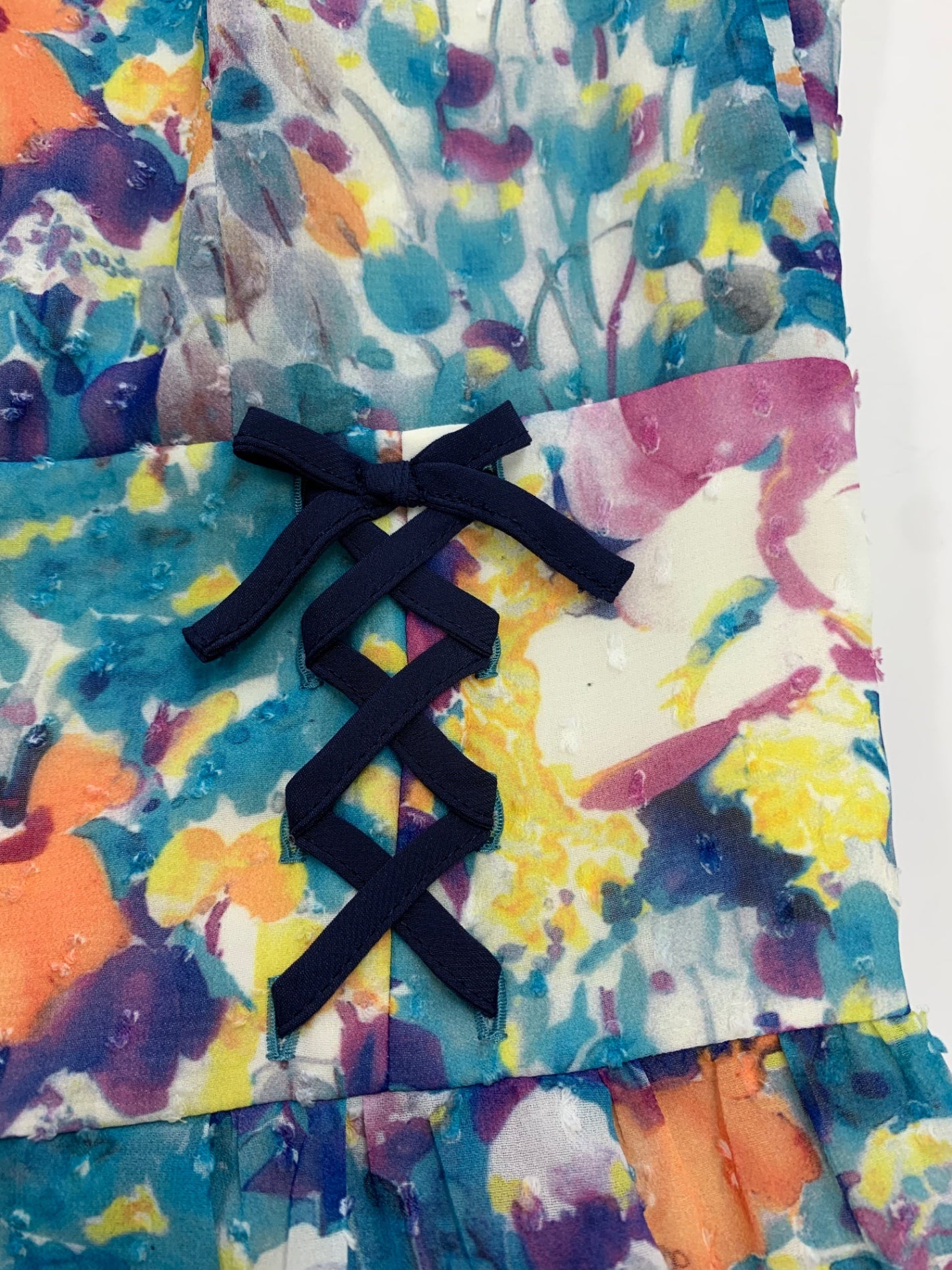 トッカ OPTOLM0520 ワンピース 2 マルチカラー フラワープリント 水彩 リボン IT30JBZGPQ6C 【SALE】