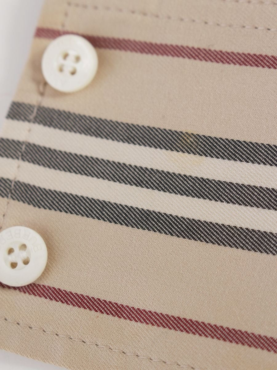 バーバリーロンドン FE036-006 ブラウス 38 ベージュ ノバチェック ITGUMKA1SFOM