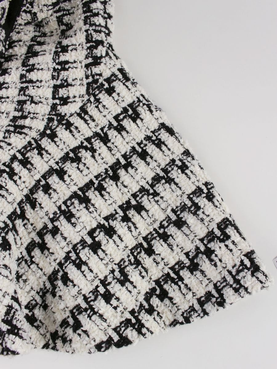 トゥービーシック W5J53-210-05 ワンピース 40 ブラック ツイード IT9817DOOMEP