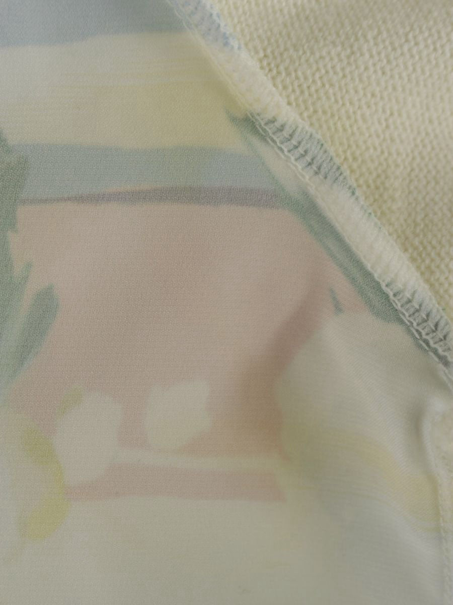 チェスティ 0S114 カーディガン F ホワイト/ブルー フラワー プリント ITD91CEOFF02