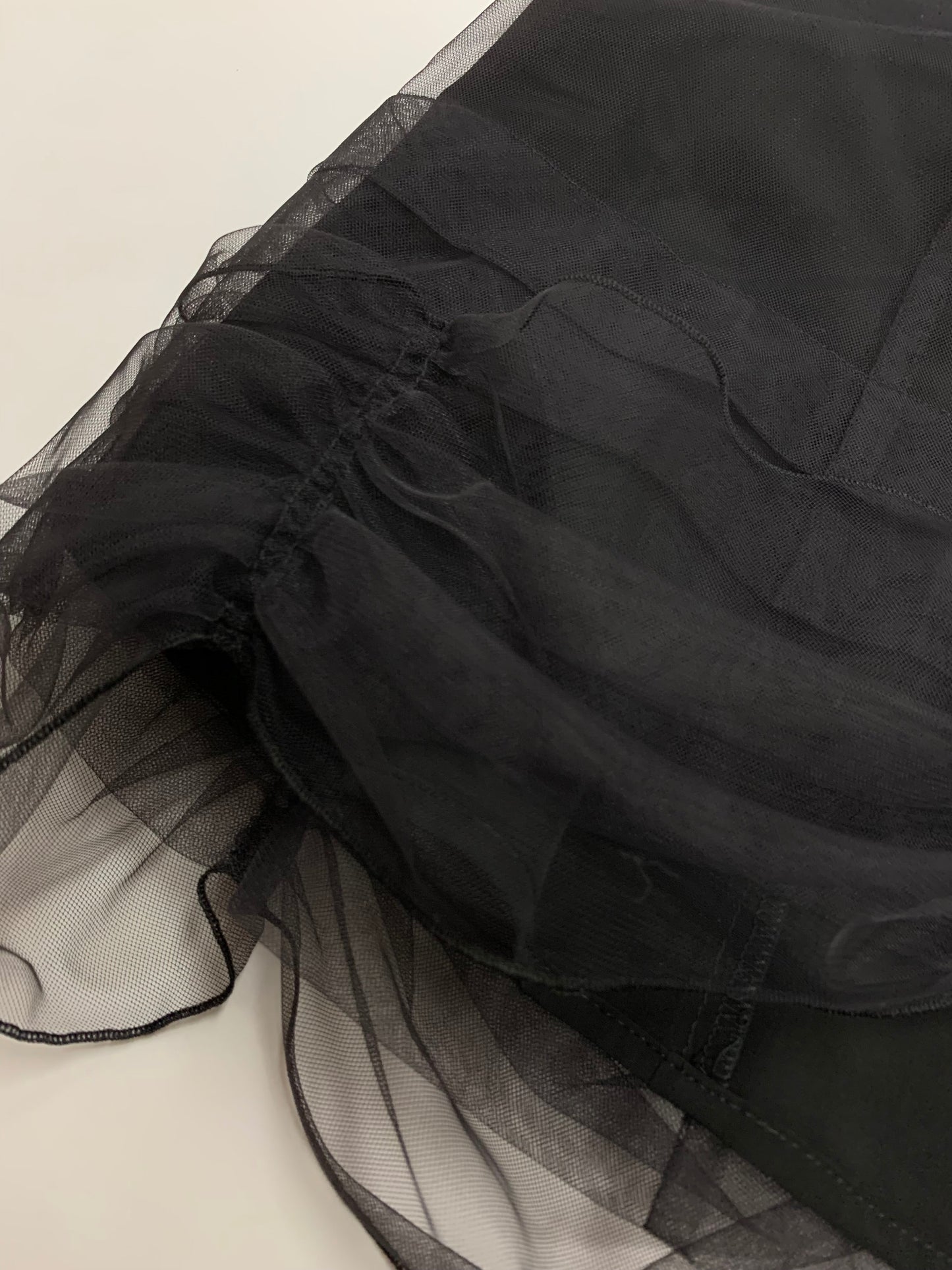 フォクシーブティック 43986 カットソー 38 ブラック ラインストーン ビジュー オーガンジー ITN2E58Z87YZ