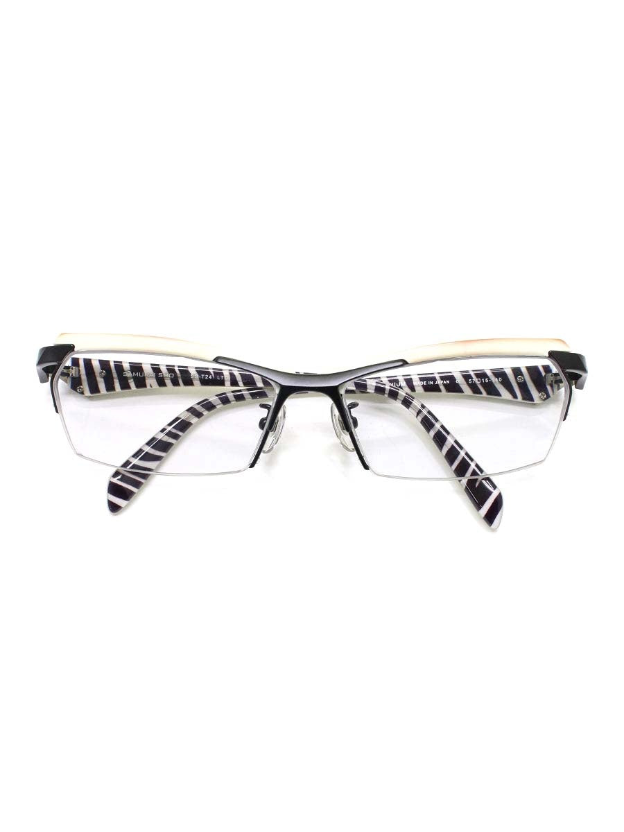サムライ翔 SS-T24 メガネ ホワイト/ブラック/シルバー 智 セル  