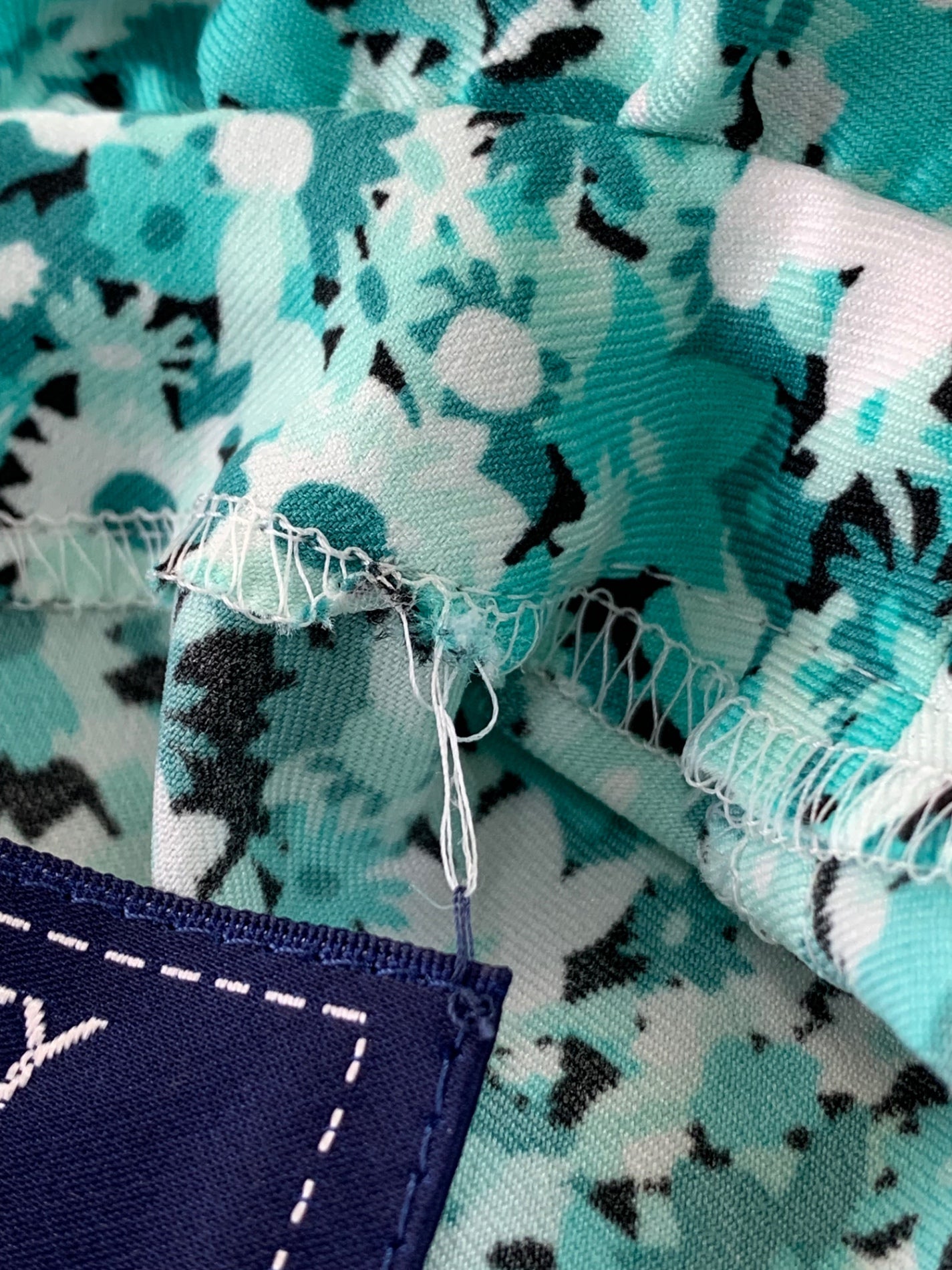 エムズグレイシー 210504 シャツ ブラウス 40 グリーン フラワーモチーフ ITKLBVNXLRTS