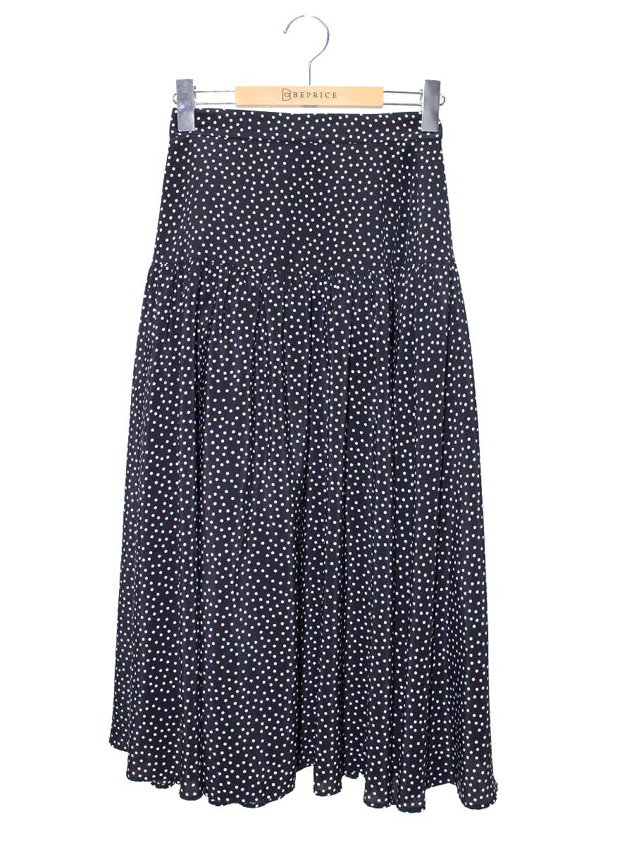 アベニールエトワール S440-017 スカート 34 ブラック ドット | 中古