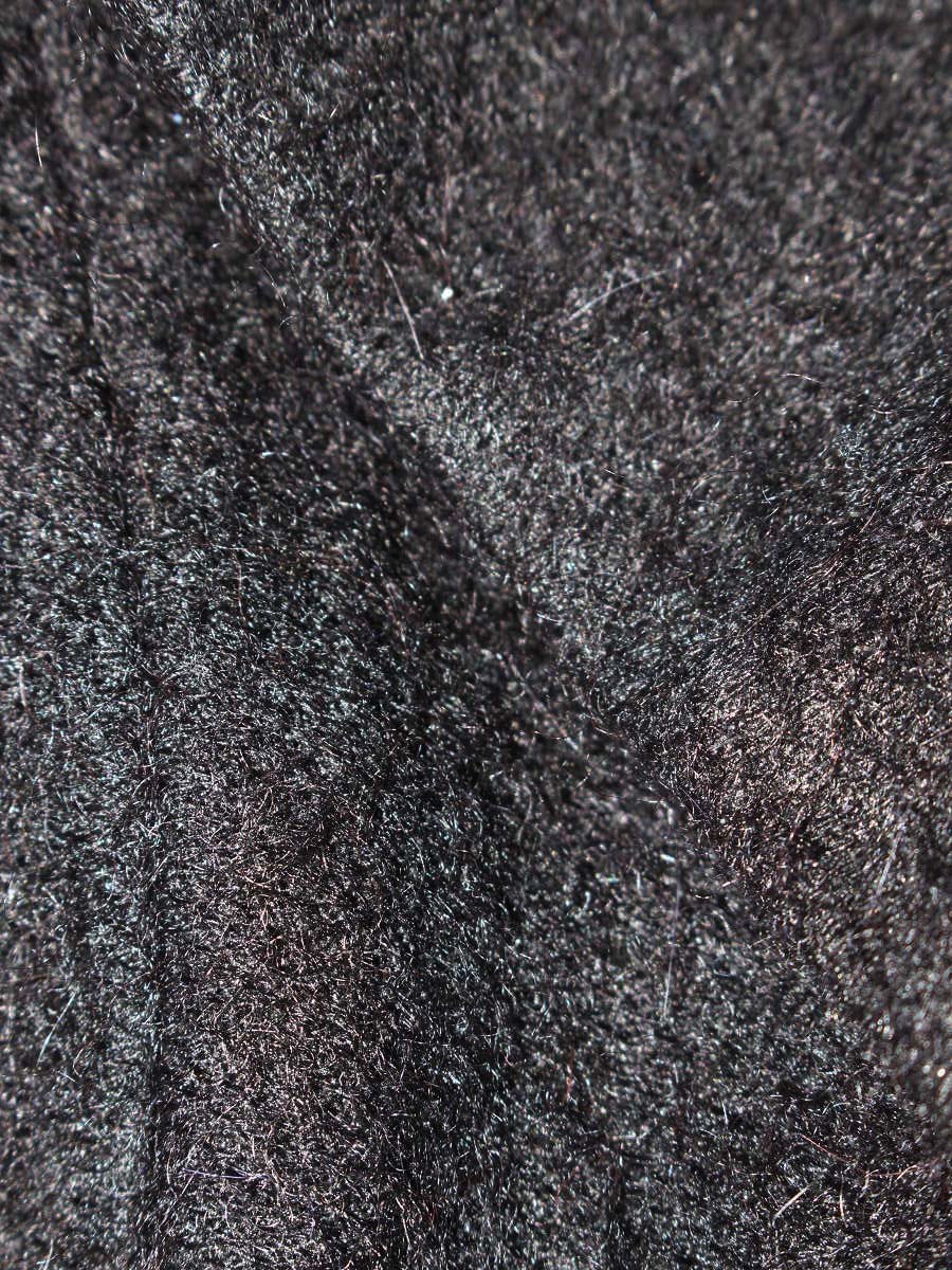 エムズグレイシー 524710 ジャケット 38 ブラック アルパカ混 フラワーボタン IT7LUEPLUWOR