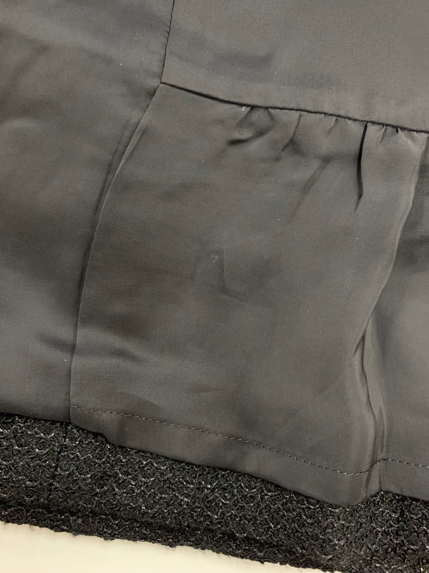 エポカ M5E03-110-09 セットアップ スーツ 44 ブラック ツイード ラインストーン ITGYI5IHBFIU