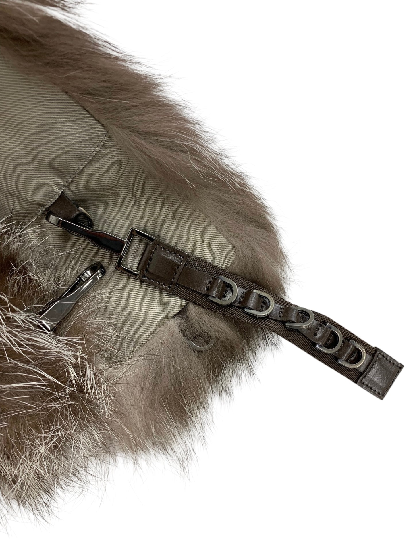 エスマックスマーラ 9586183 マフラー グレー フォックスファー ITW2D2RSFCO4