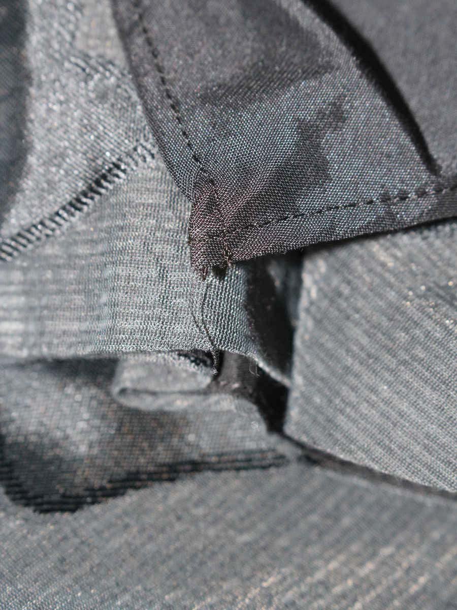 エムズグレイシー ブラウス 810106 Tシャツ カットソー 38 チャコール カメリア リボン パフスリーブ ITN4MQ5KK6VX