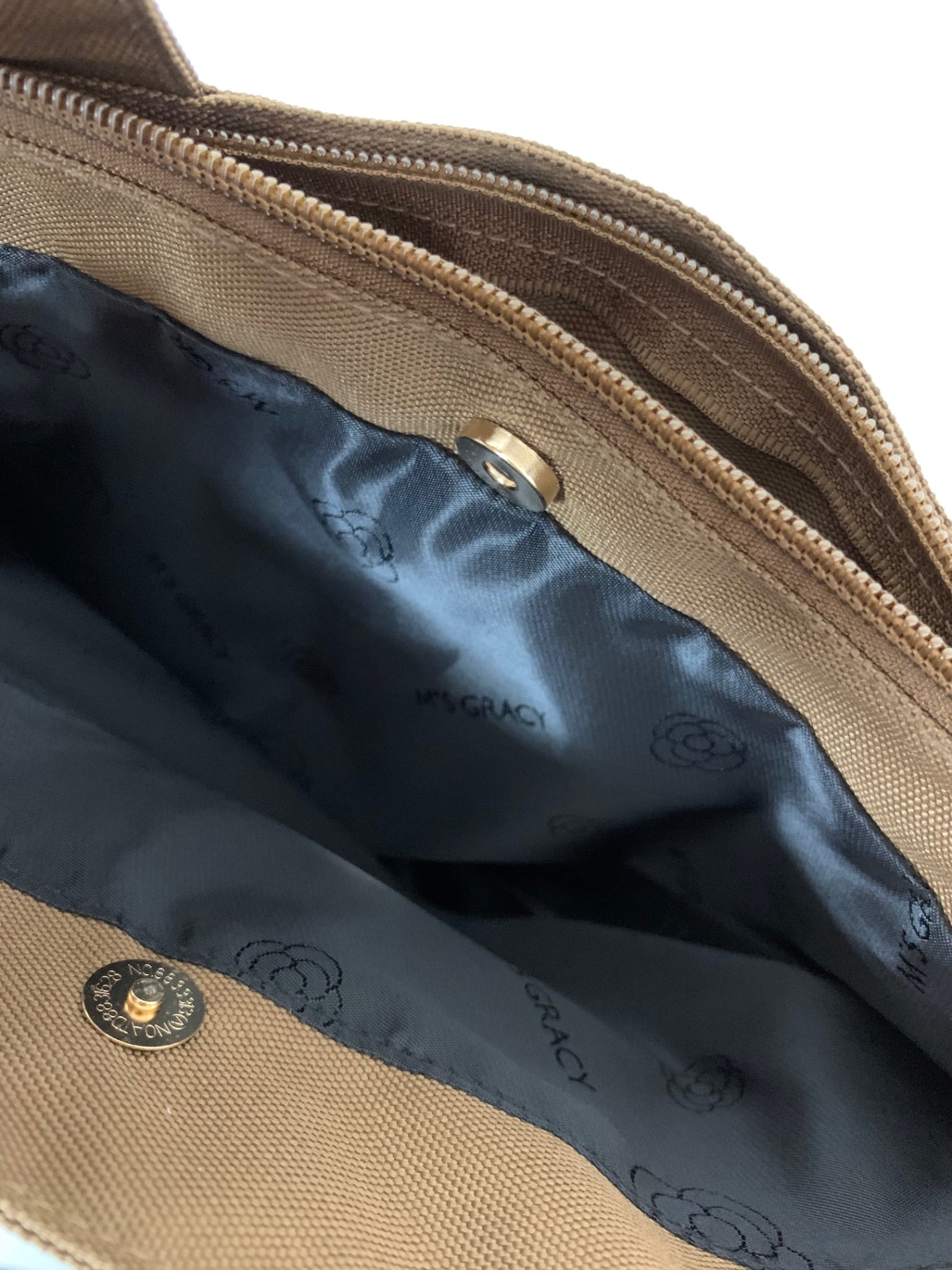 エムズグレイシー 494517 バッグ ブラウン リボン ショルダーストラップ IT4CMF40XN38