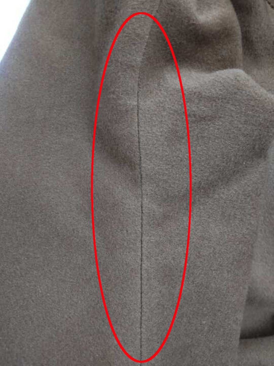 ベイジ BLUNTS COCWKW0501 ノーカラーコート 0 ブラウン 羊毛 IT3SKE59SV58