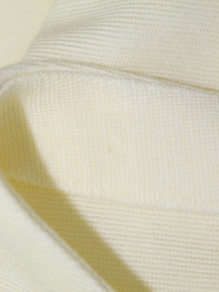 トゥービーシック W7P14-693-02 ニットチュニック 46 アイボリー 素材切替 フラワー刺繍 ITNN2OGKRSZA