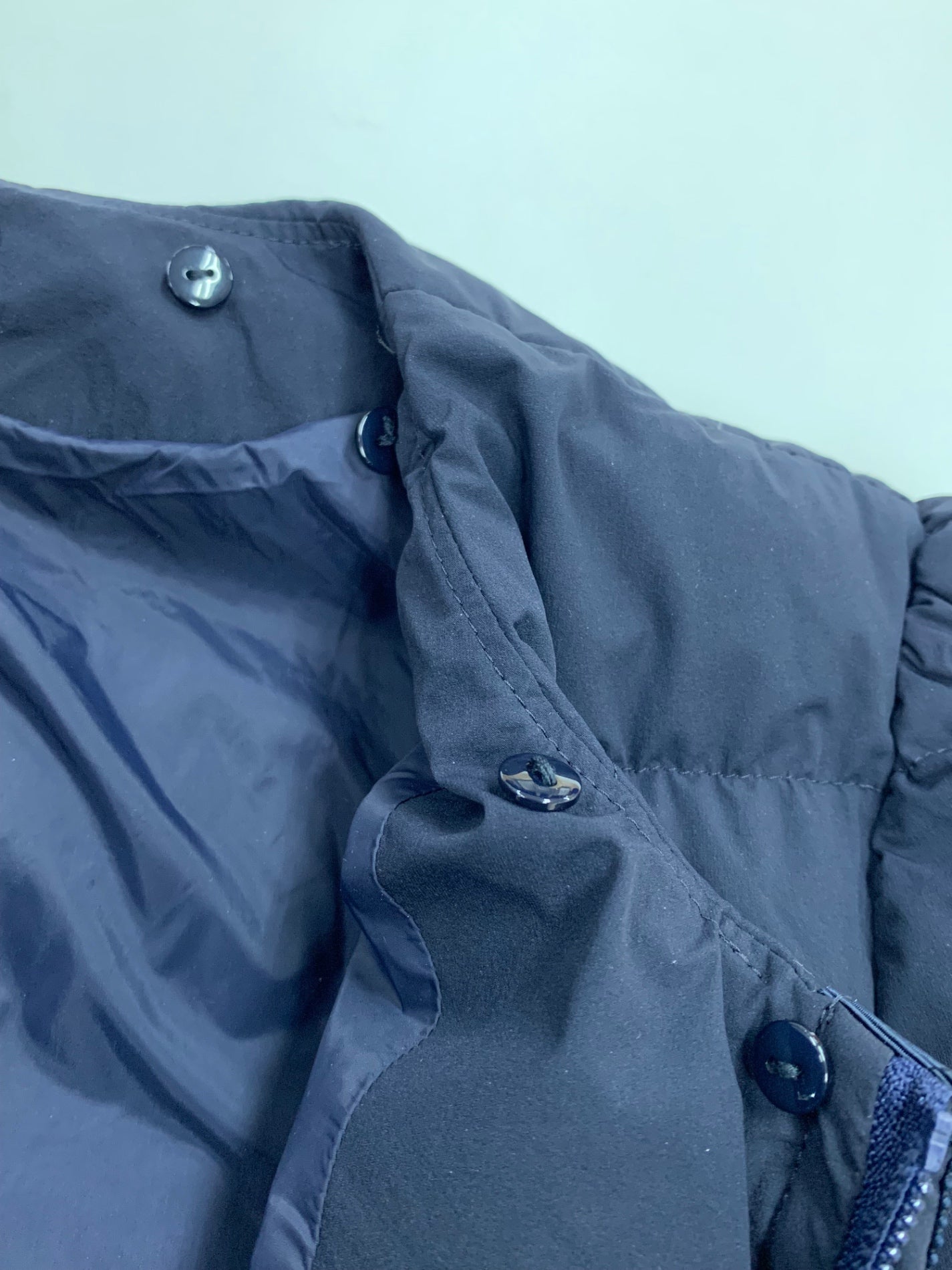 エムズグレイシー 319607 ダウンジャケット 40 ネイビー リボン エコファー 2way カメリアジップ IT3PV3IL564Y