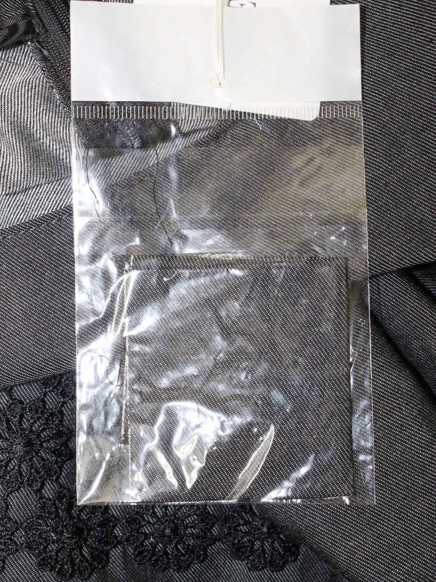 ギャラリービスコンティ 1228067 ワンピース 3 ブラック デニム リボン 花 刺繍 ITX1CD0S0IIO