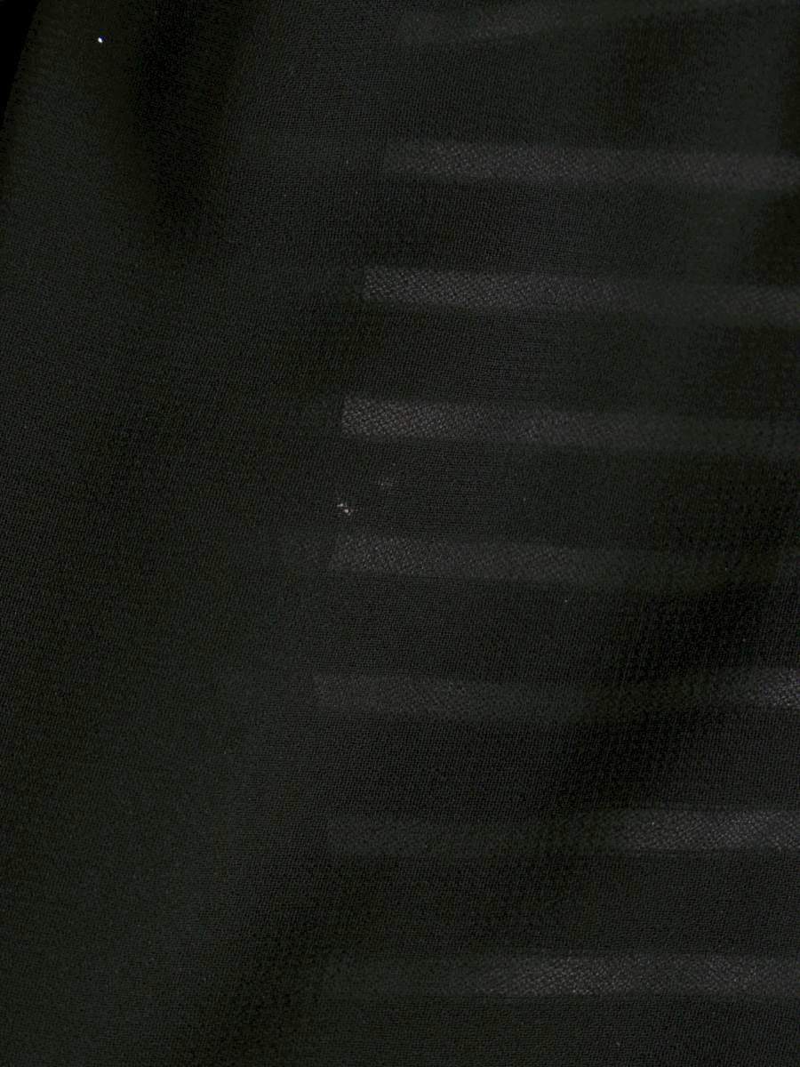 エムズグレイシー 015351 トップス 38 ブラック パール ストライプ リボン ITBXDRQSIZP0