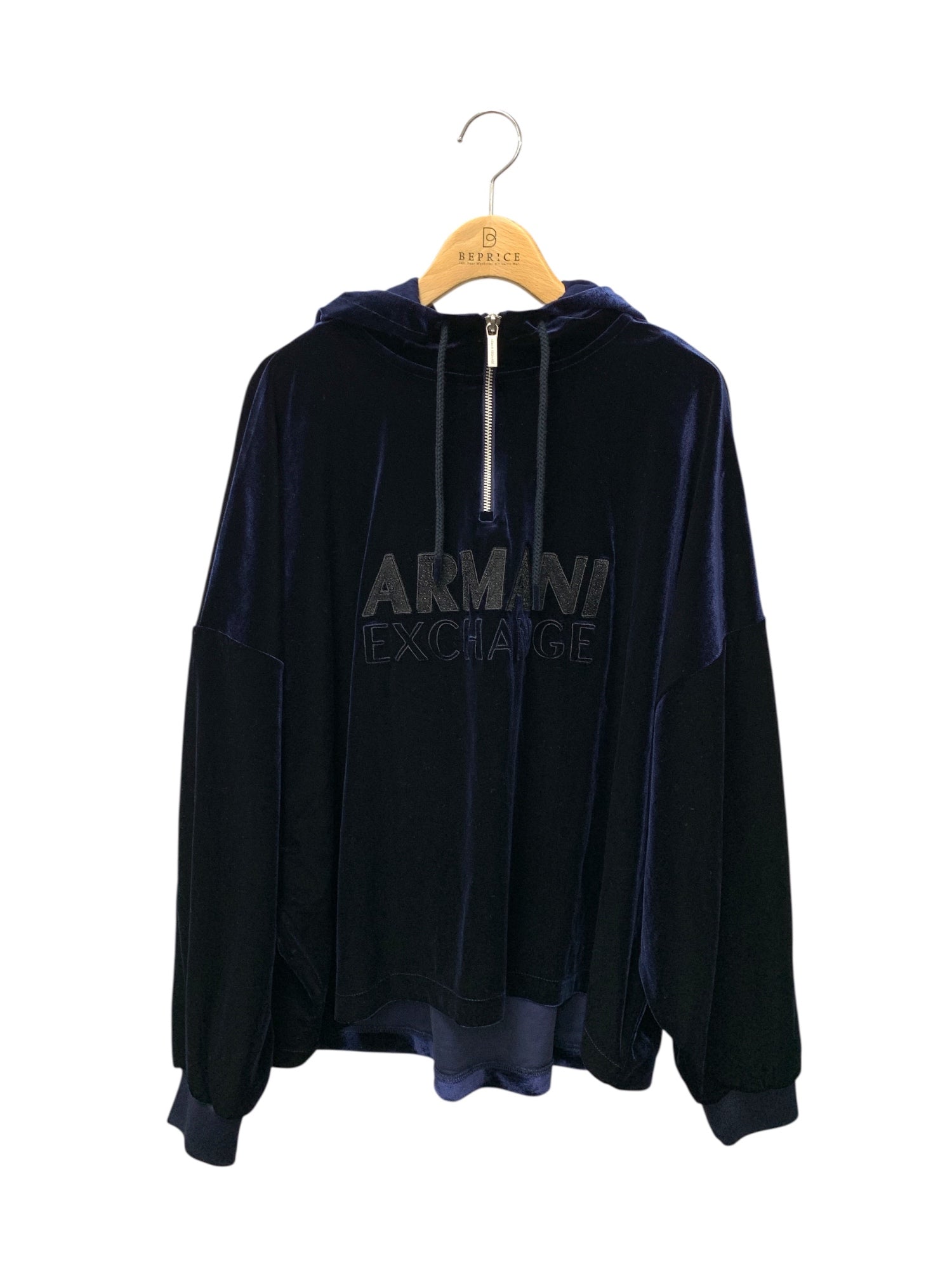 アルマーニエクスチェンジ 6LYM11 YJ9WZ M ネイビー ベルベット 