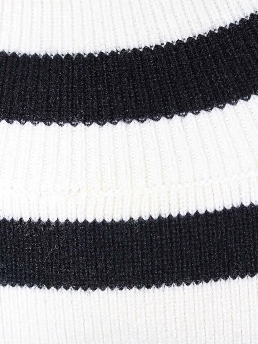 アンクレイヴ KRHVNW0561 ニット F ホワイト/ブラック ボーダー ハイネック IT1N6F1SZUJR 【SALE】