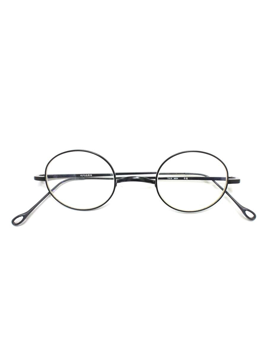井戸多美男 T416 メガネ ブラック 金子眼鏡 サンプラチナ マット