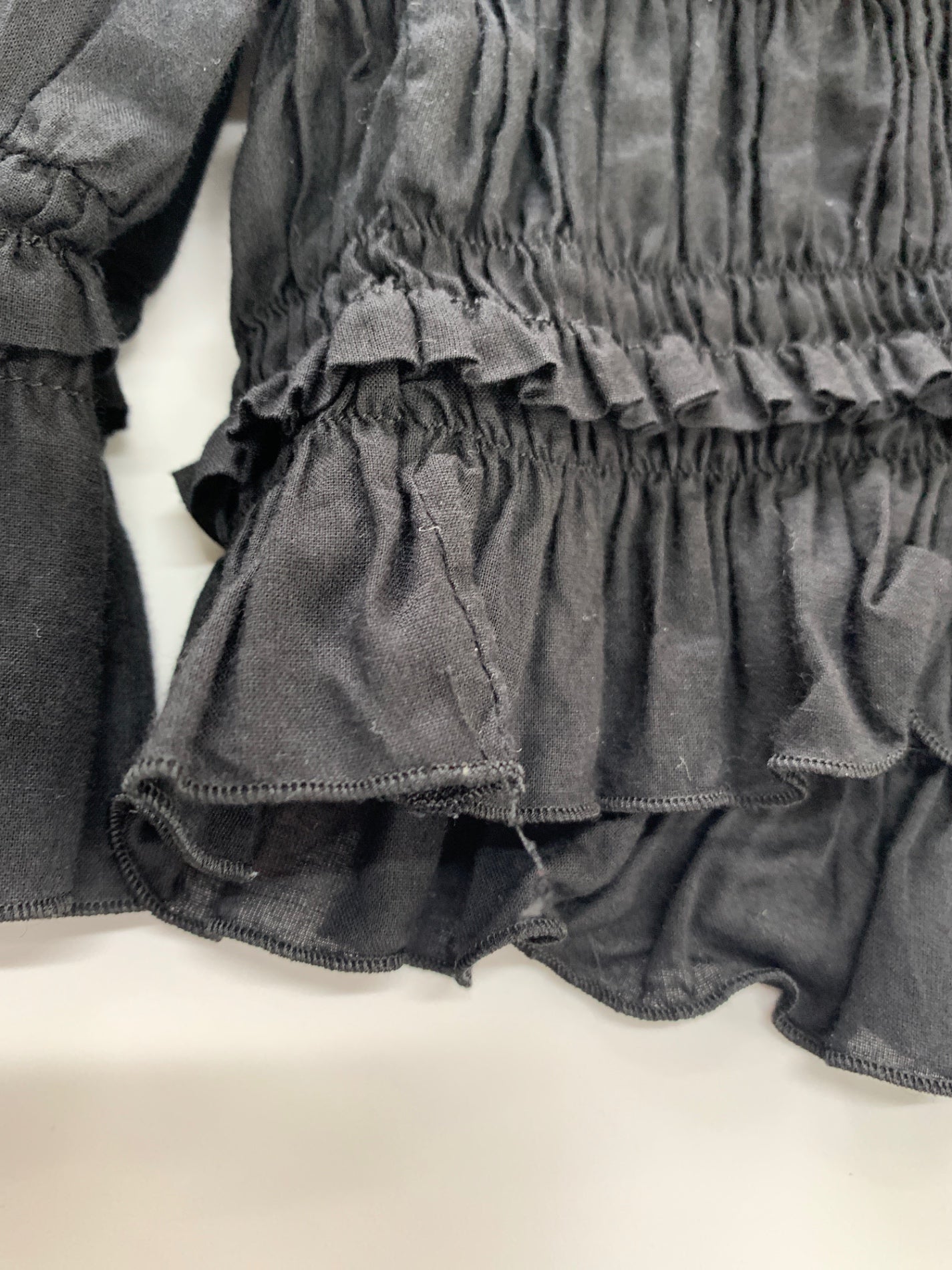 エポカ M5M15-554-09 カーディガン 40 ブラック ギャザー ジップアップ ITEB9AQ38FZW 【SALE】