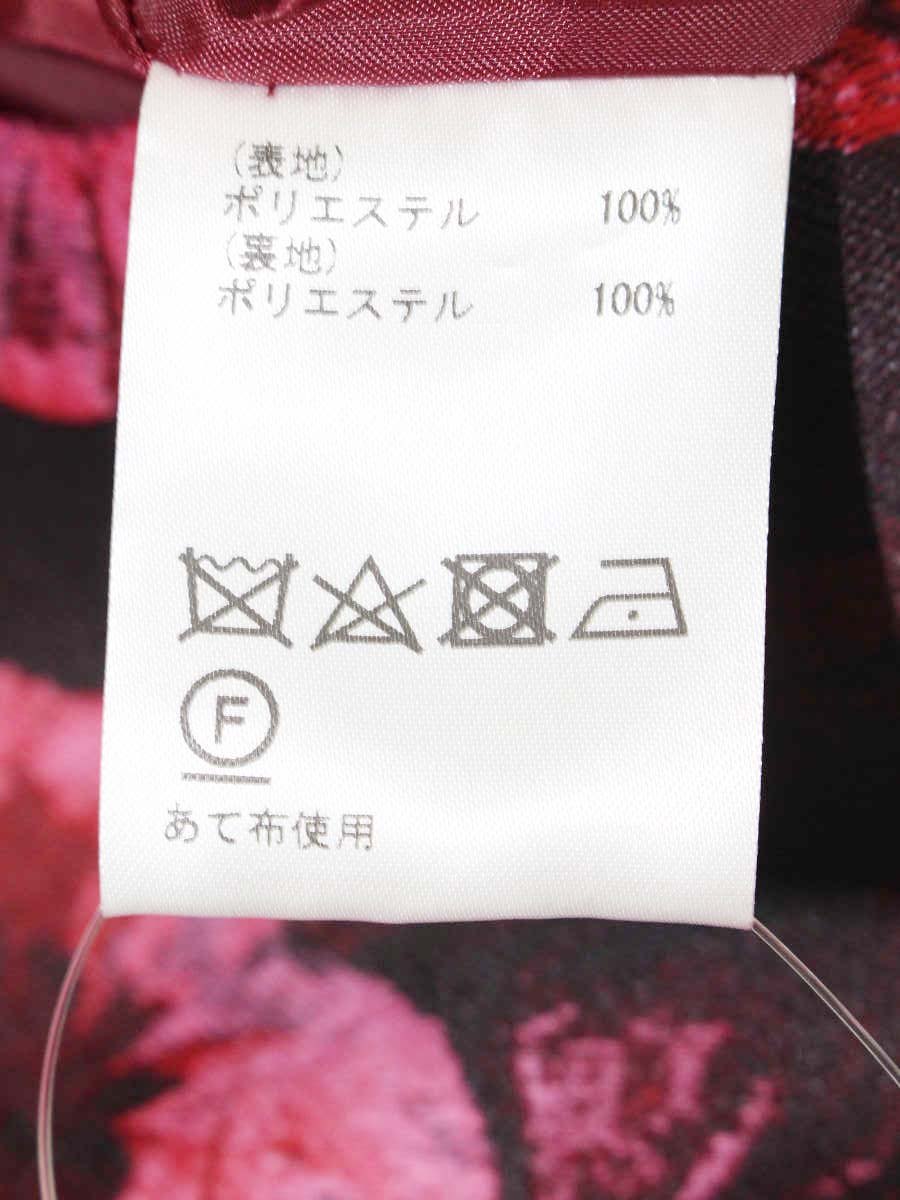 グレースコンチネンタル 1733 5221-0 ワンピース 38 レッド フラワーモチーフ ITU04DP1IFP0 【SALE】