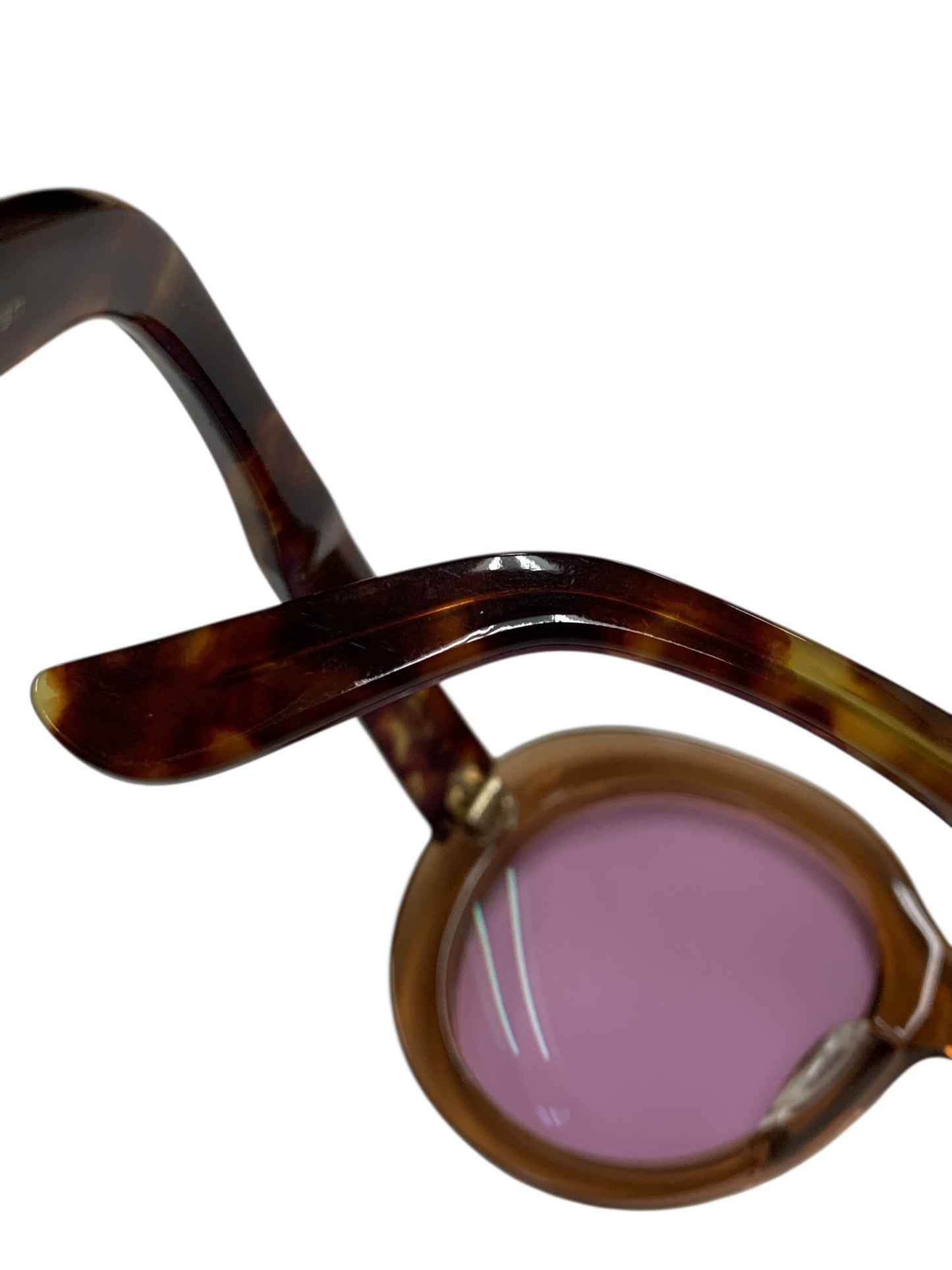 イエローズプラス サングラス ブラウン セルフレーム フルリム ラウンド(丸メガネ) ITLNC19EYZ2I