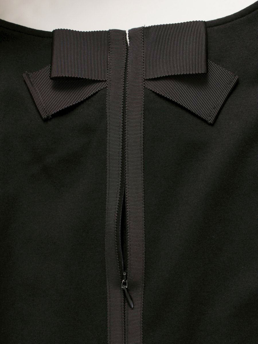 エムズグレイシー 311377 ワンピース 38 ブラック ギャザー リボン ITM35Q1QU95O