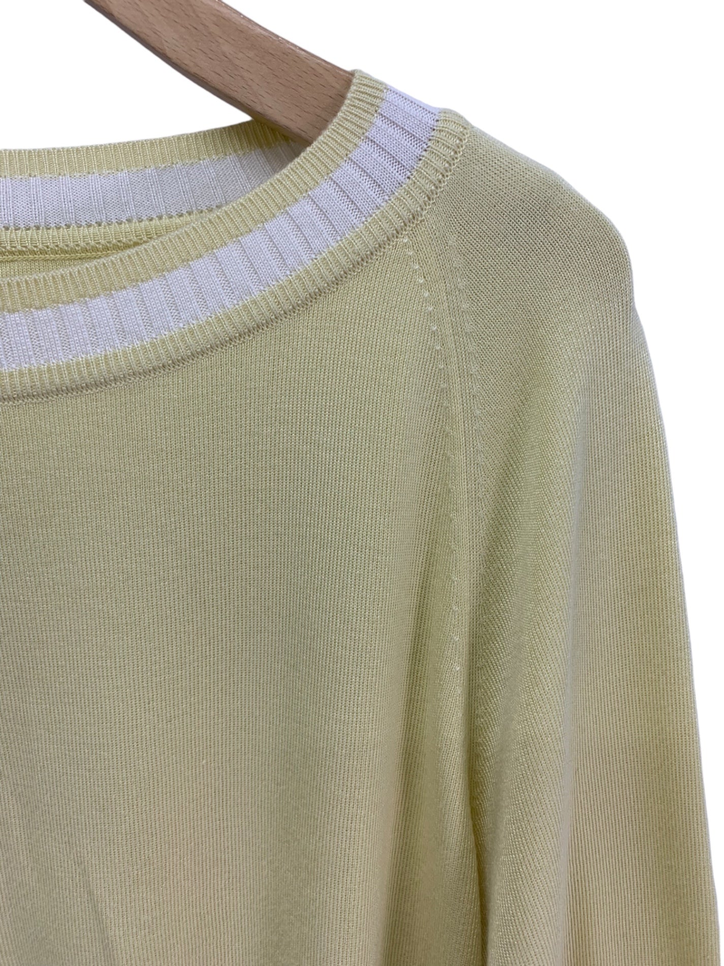 フォクシーニューヨーク KNIT TOP "SHARON" 44133 ニット 40 イエロー シルク IT7Z4UP0Z9GS