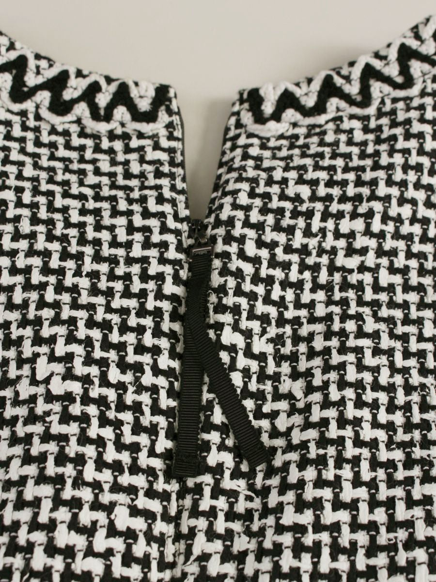 トゥービーシック LINTON W5J57-841-05 ワンピース 40 ホワイト リントン ツイード ITBAIN2HULLO