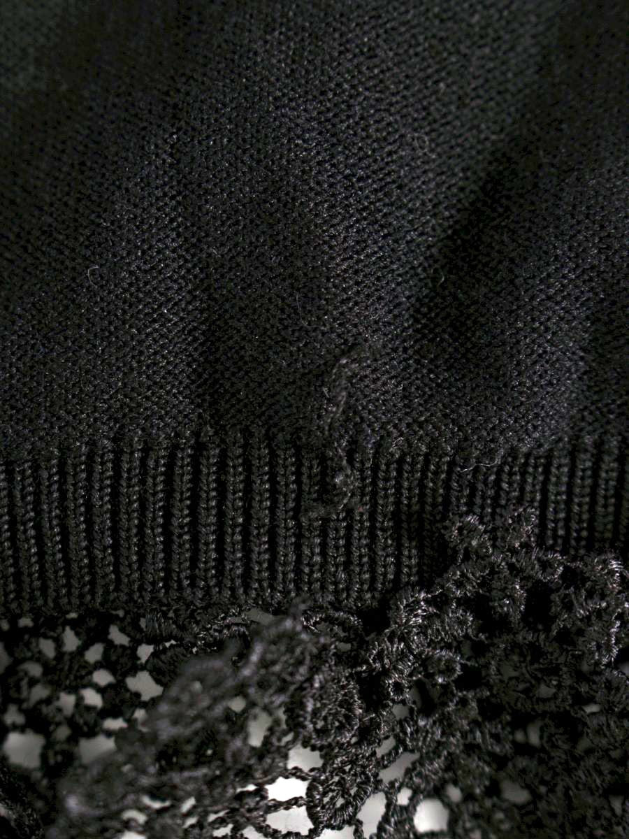 トッカ 438596 ノースリーブ XS ブラック ニット リボン ITW6015MOP6K 【SALE】