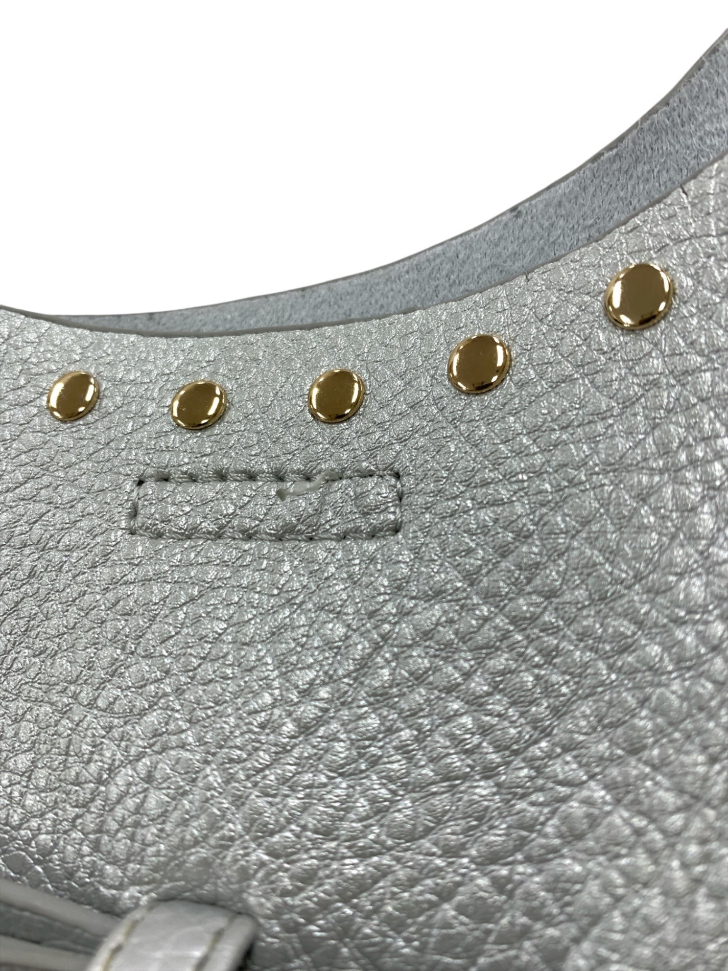 エムズグレイシー フリンジリボントートバッグ 394304 シルバー IT3Y18A3RXV3