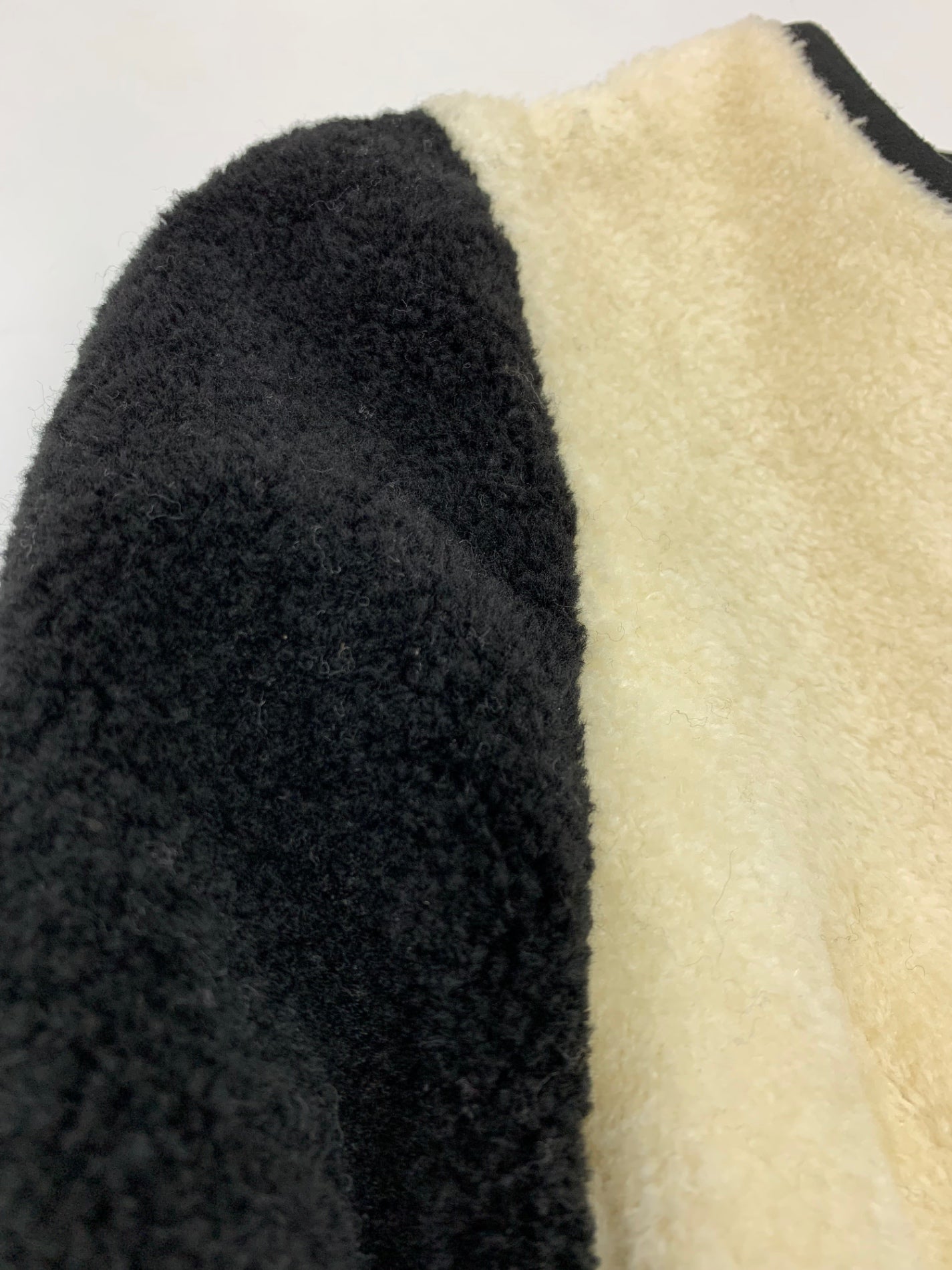 エムズグレイシー 114606 ジャケット 38 ブラック ボア マフラー付 バイカラー ITP9GQZBR01W