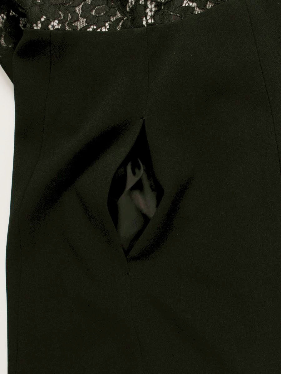 トッカ OPTOHS0001 ワンピース 0 ブラック レース パフスリーブ ITXVI1AJN9IO