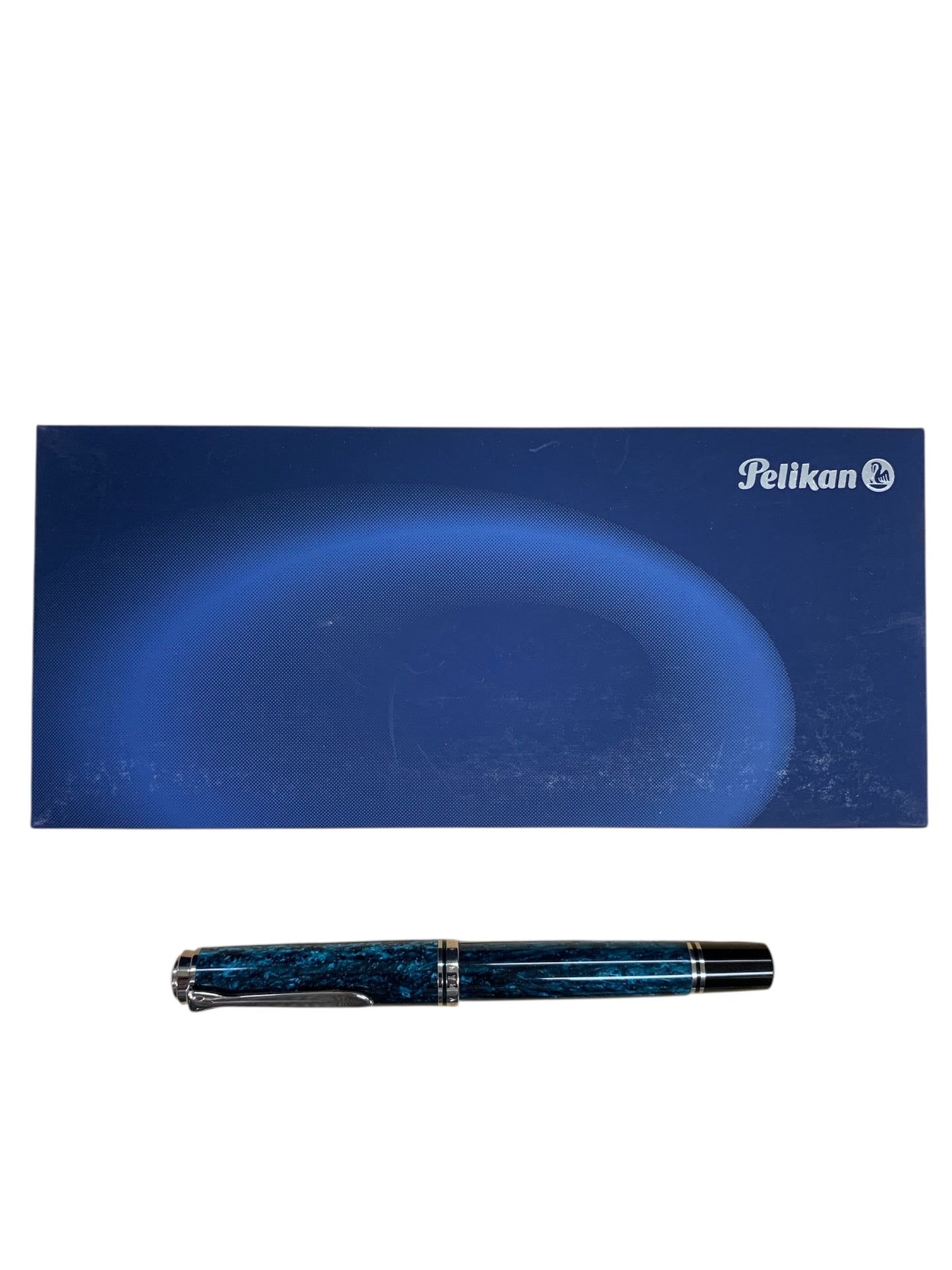 ペリカン 万年筆 スーベレーン M805 オーシャンスワール グリーンブルー EF 18C 750 ITYRETFSML5K