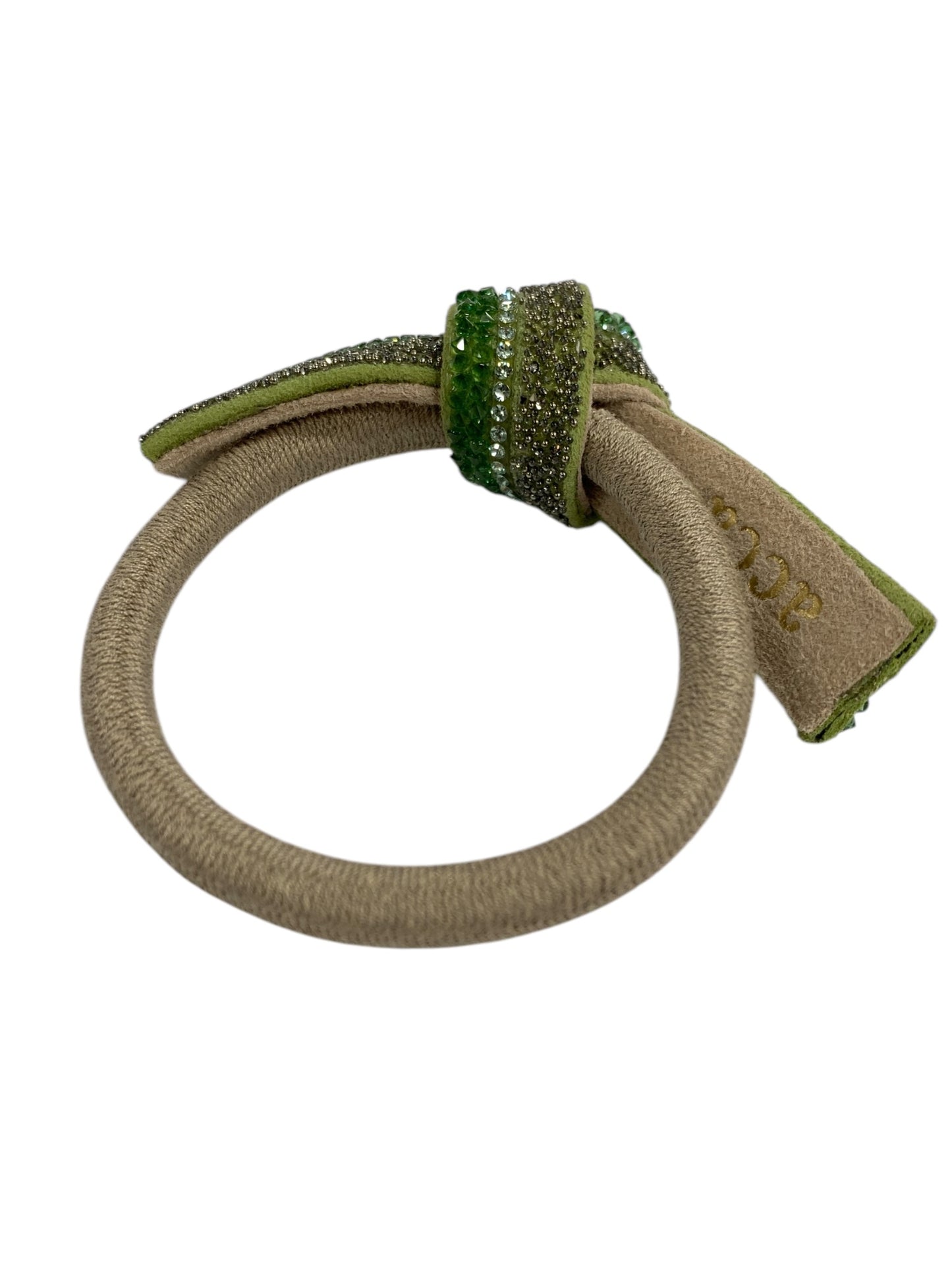 アッカ ゴム グリーン ラインストーン リボン スワロフスキー限定 ITKJAK1VB2WL 【SALE】