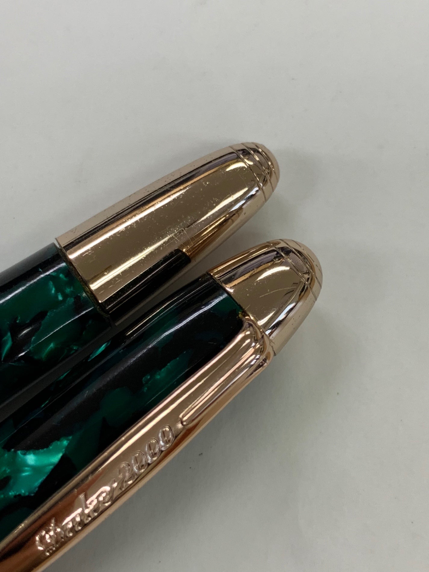デューク 万年筆 2000 グリーンマーブル グリーン 14K ITBVC4IQNFRM