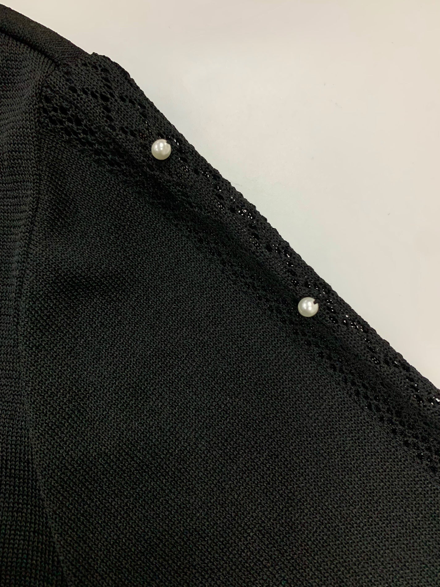 ルネ 5112210 カーディガン 38 ブラック ロング パール IT99CQOAULQ8