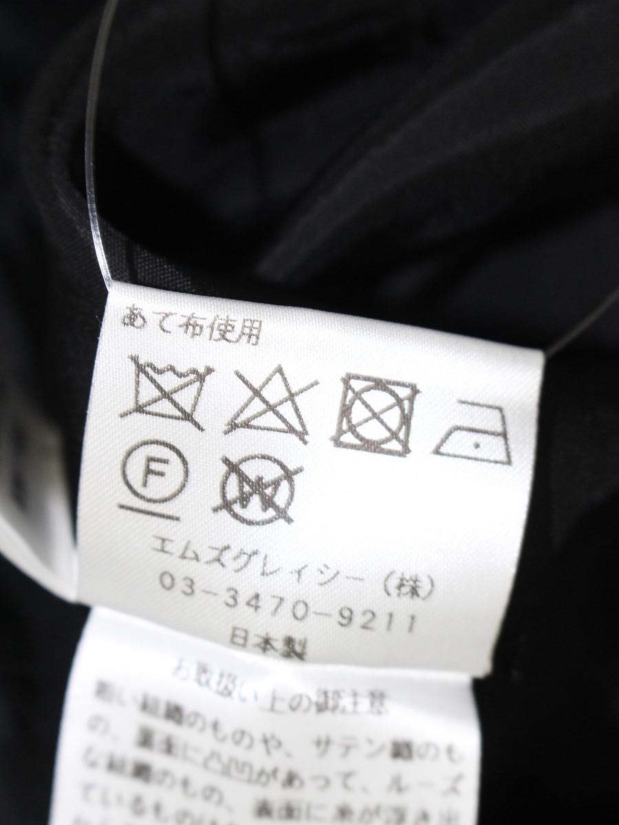 エムズグレイシー 117322 スカート 42 ブラック フラワーモチーフ ITECK5GPVE6O