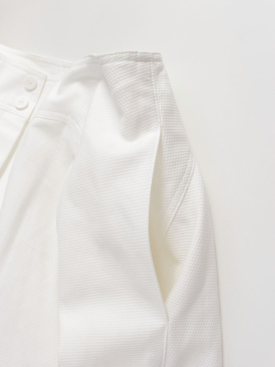 フォクシーブティック リリー 35688 スカート 38 ホワイト タックフレア IT6XQD17S524 【SALE】