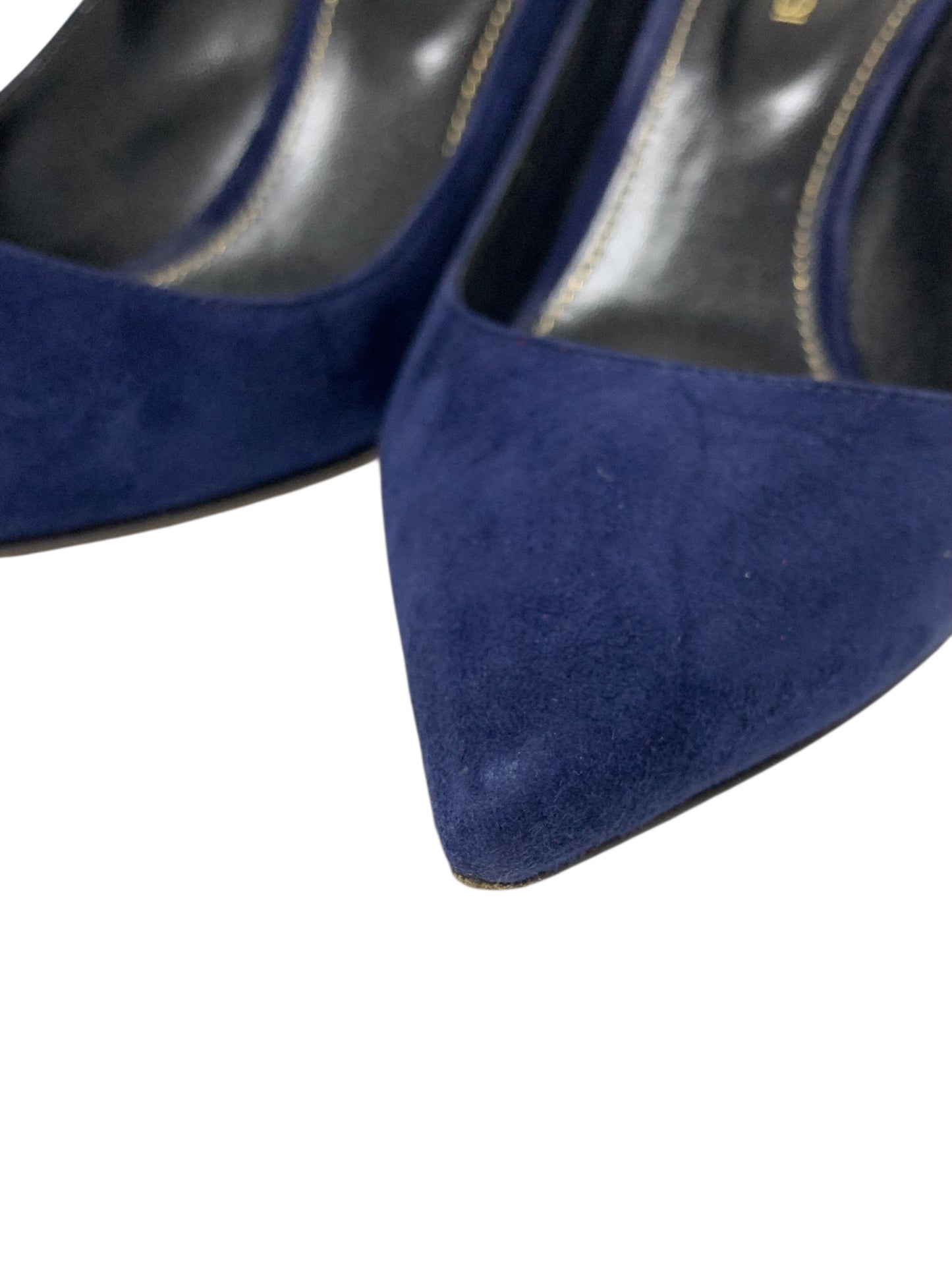 セルジオロッシ 3841 パンプス 36 ネイビー スエード ポインテッドトゥ IT0MMRXKOUBQ