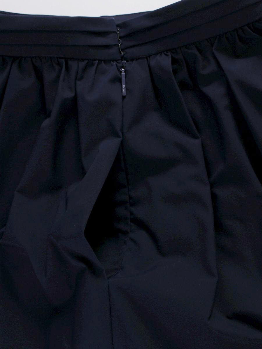 ルネ basic 5614060 スカート 36 ネイビー フラワーモチーフ タック ITNXP7IL32QO 【SALE】