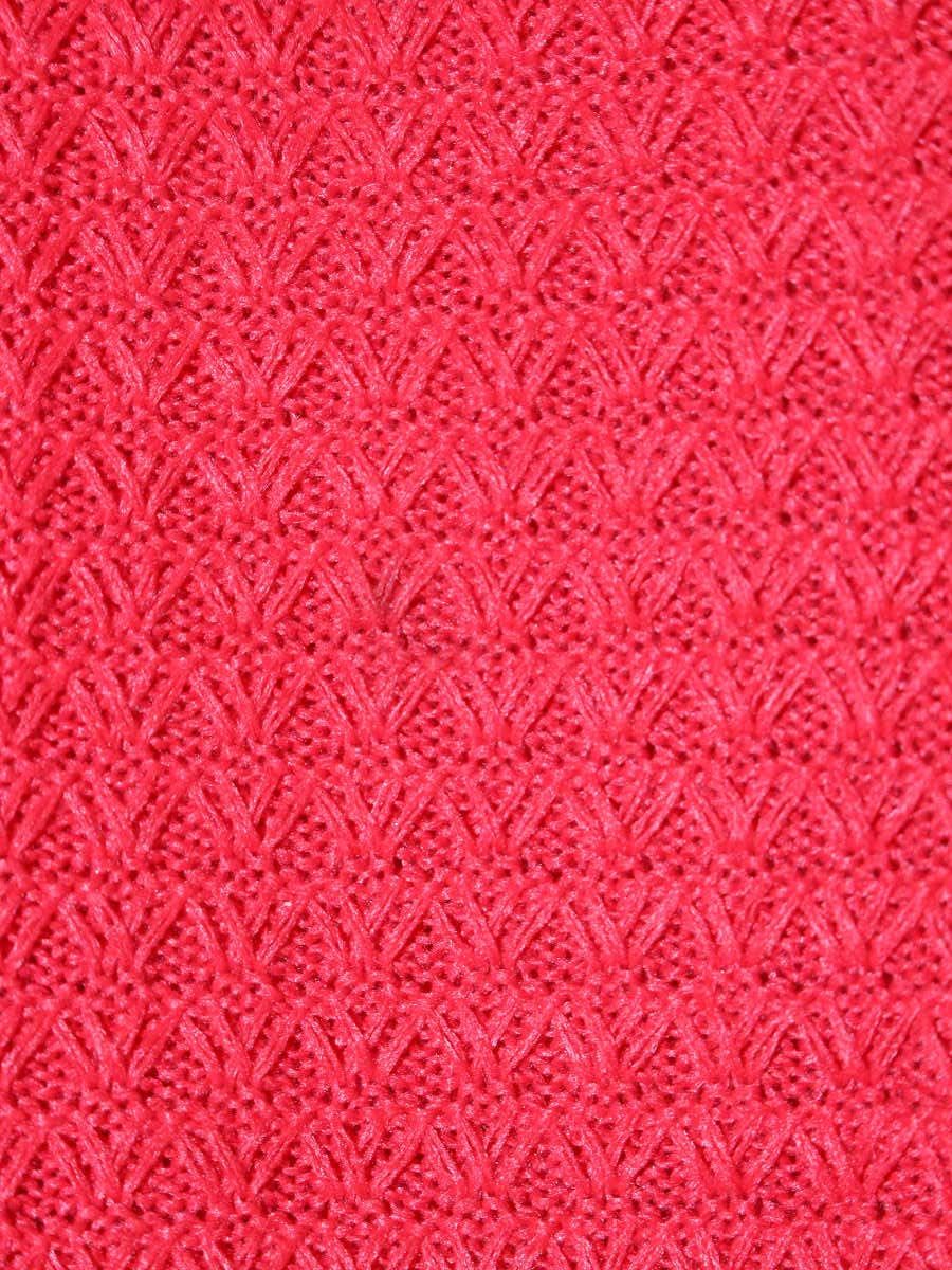 エムズグレイシー Mesh Cardigan 918345 カーディガン 38 レッド メッシュ IT6PSIHAHGX0