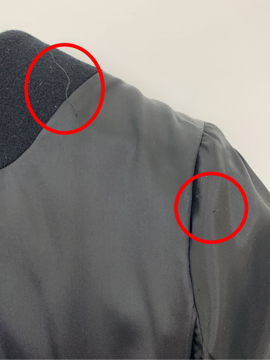 ジャスグリッティー コート レッキスファー付きウールコート