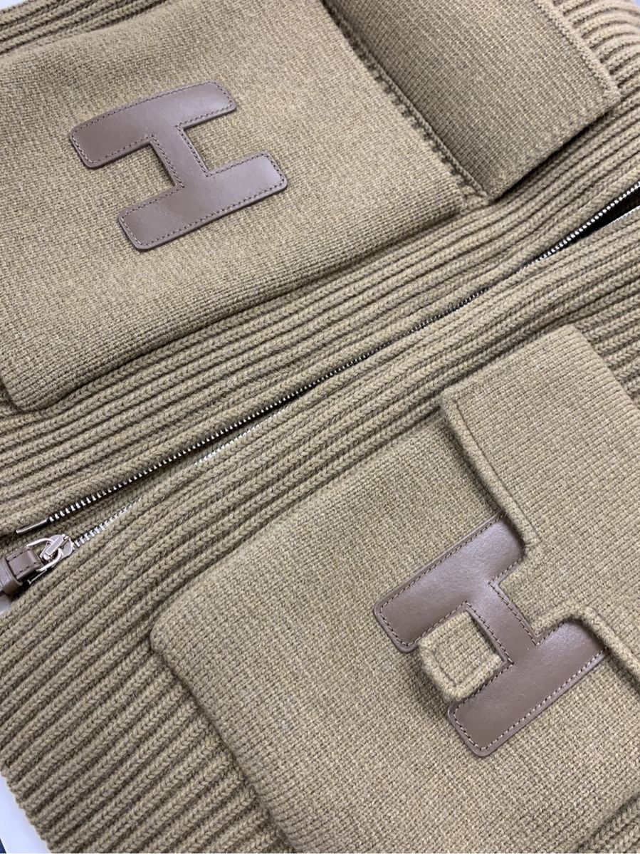 エルメス ジャケット Hロゴ ウール