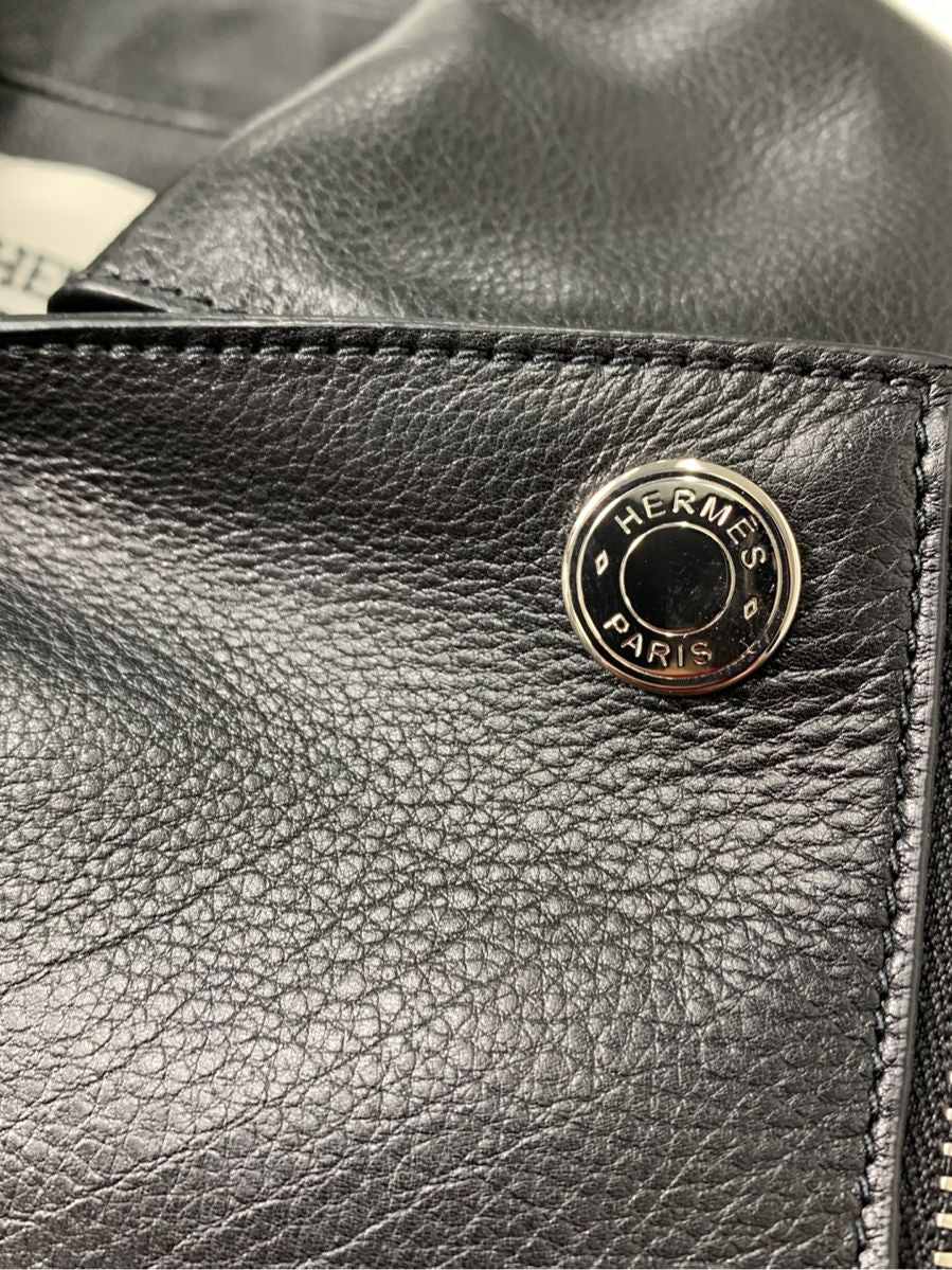 エルメス ジャケット レザージャケット ダブル