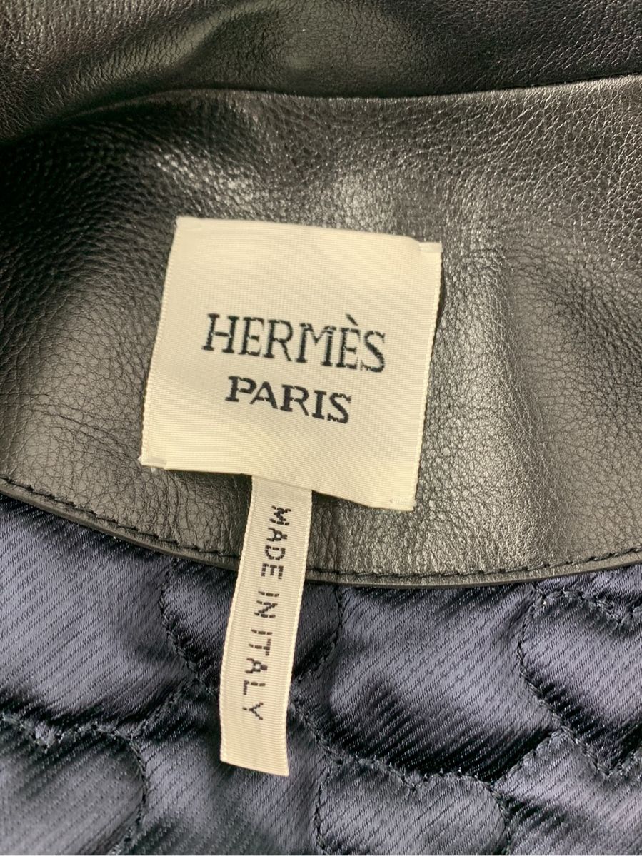 エルメス ジャケット レザージャケット ダブル