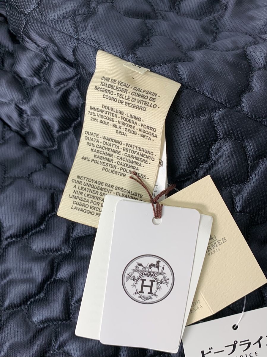 エルメス ジャケット レザージャケット ダブル