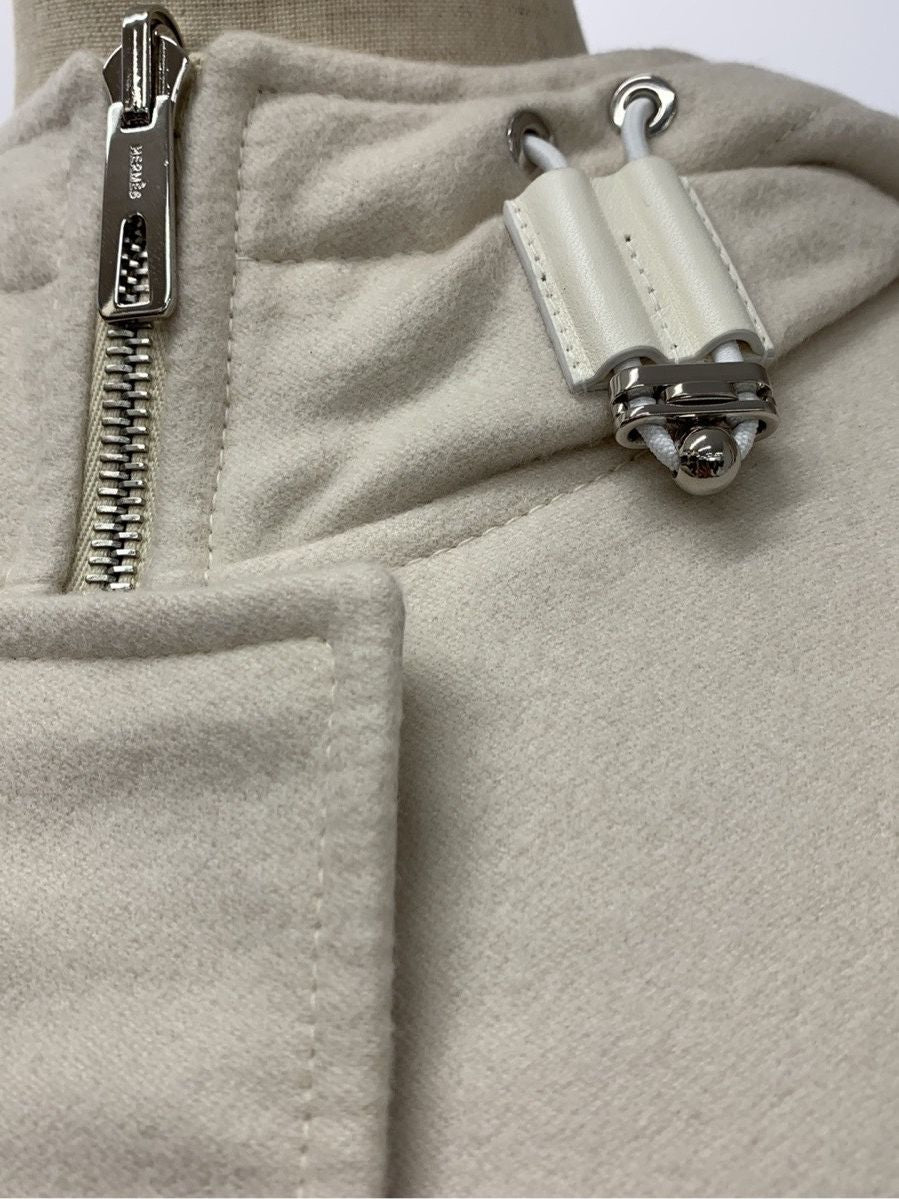 エルメス ジャケット リバーシブルフードブルゾン シェーヌダンクル 総柄