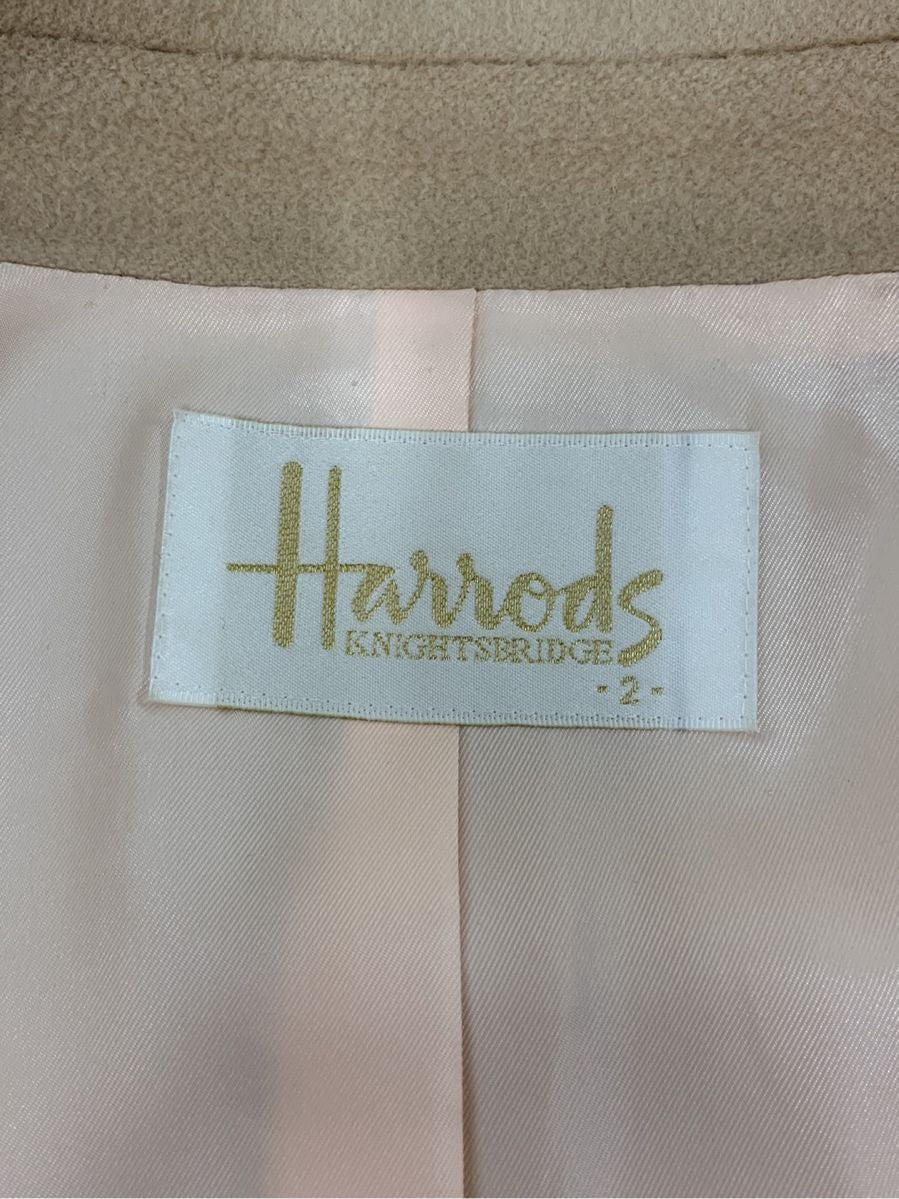 ハロッズ ジャケット カシミア ロゴボタン